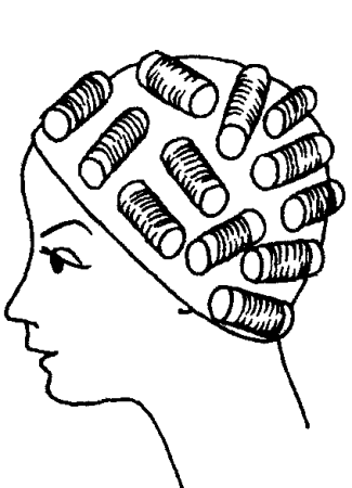 Химической завивки методом шапочка