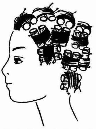 Хим завивка накручивание коклюшек