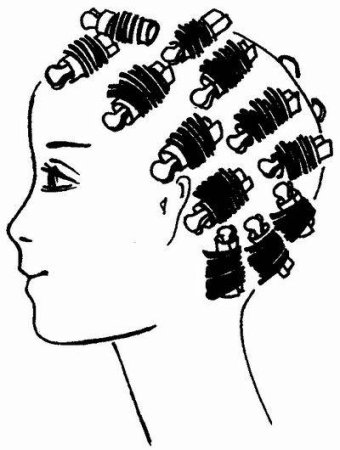 Хим завивка на бигуди 15мм