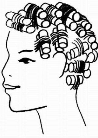 Хим завивка накручивание коклюшек