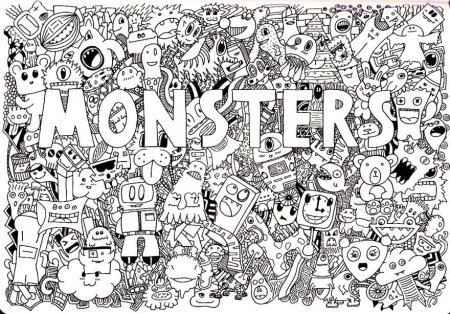 Раскраска скетчбук