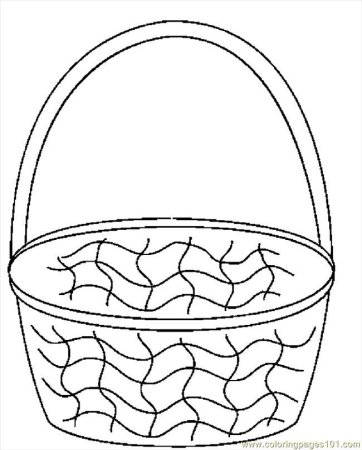 Корзинка для раскрашивания