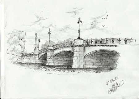 Мост набросок