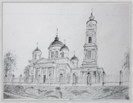 Никольский собор Чистополь рисунок