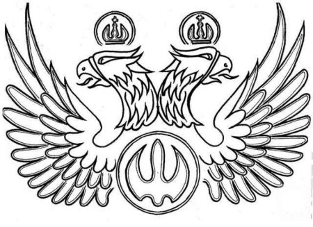 Герб РФ раскраска