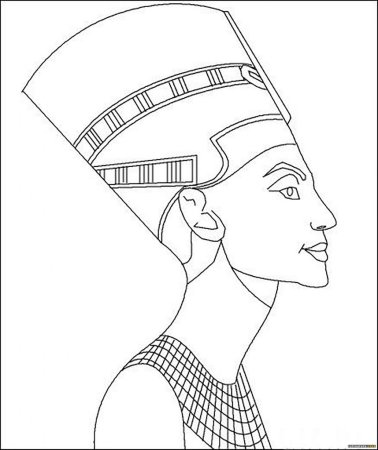 Рисунок древнего Египта Нефертити