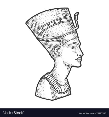 Нефертити наклейка