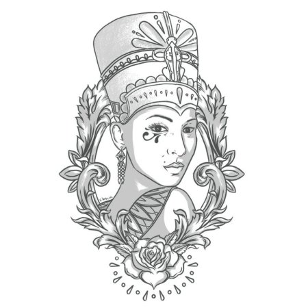 Древний Египет раскраска Нефертити