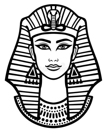 Бюст Нефертити нарисовать