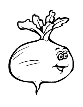 Редька нарисовать