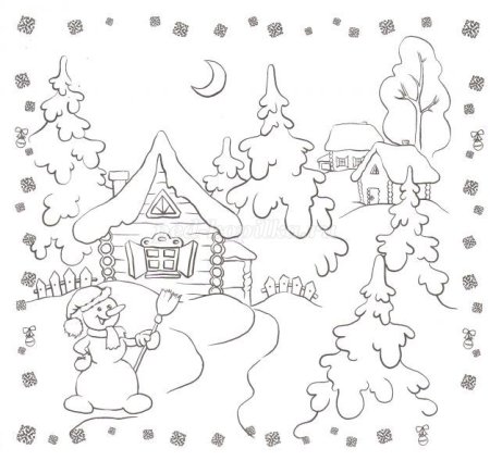 Снегурочка раскраска для детей