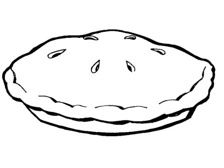 Пирог раскраска