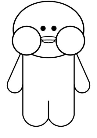 Раскраска лолофанфан уточка