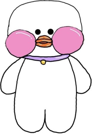 Уточка Лала фан фан раскраска