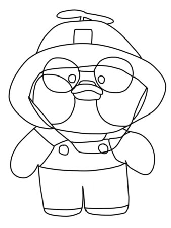 Раскраски еда для уточки лалафанфан