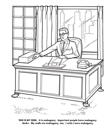 Офис раскраска