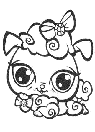Раскраска Littlest Pet shop