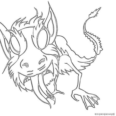 Сиреноголовый монстр раскраски