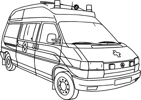 Раскраска скорая