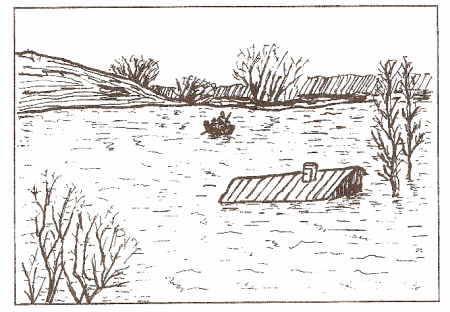 Наводнение раскраска для детей