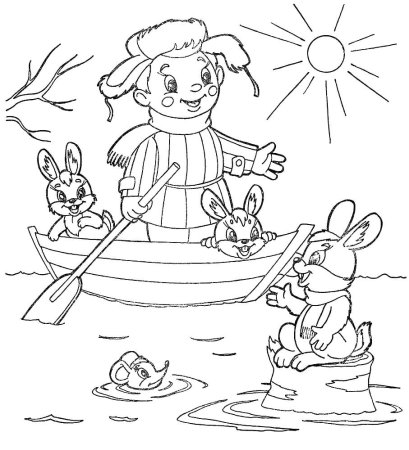 Наводнение раскраска для детей