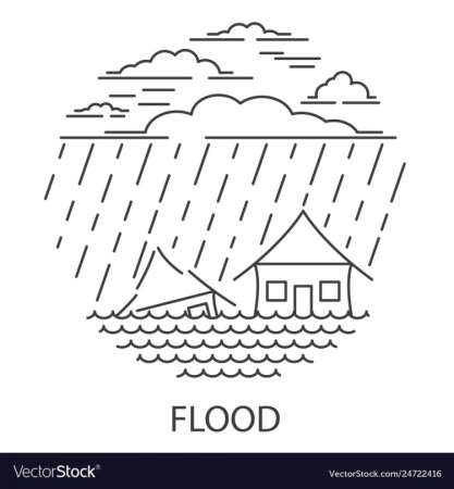 Наводнение раскраска