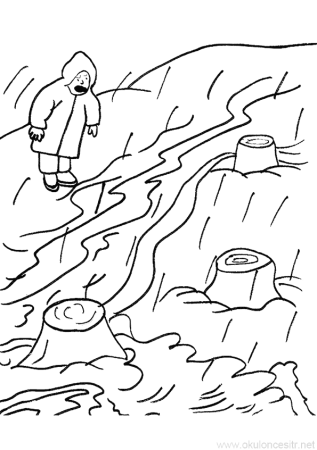 Паводок раскраска для детей