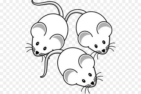 Раскраска мышка