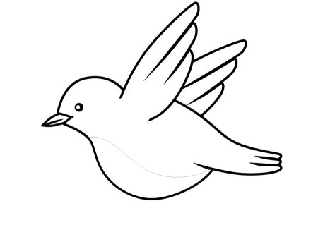 Ласточка раскраска для детей