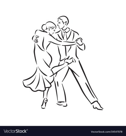 Танец танго рисунок