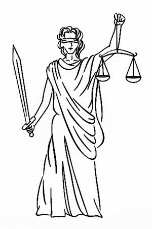 Судья раскраска