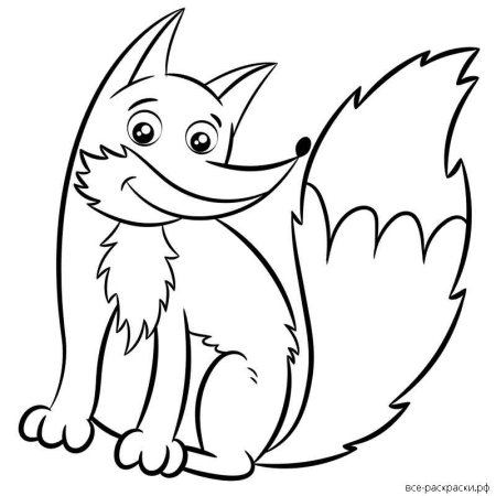 Раскраска лисы