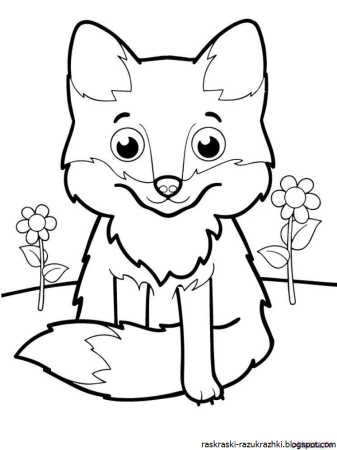 Раскраска лиса