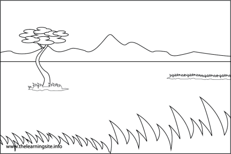 Равнина раскраска
