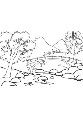 Холм раскраска