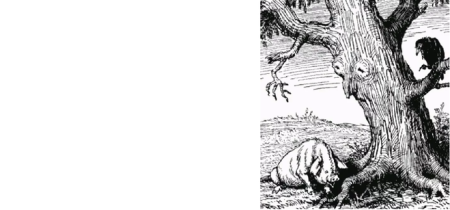 Дерево с лицом раскраска