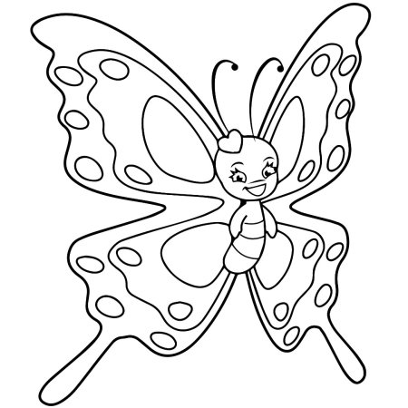 Бабочка голубянка раскраска