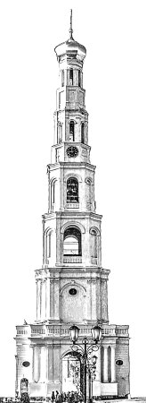 Колокольня Сергиев Посад чертеж