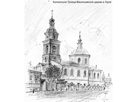 Колокольня карандашом