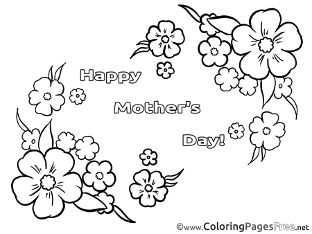 Букет цветов раскраска для детей