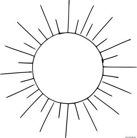 Раскраска. Солнышко