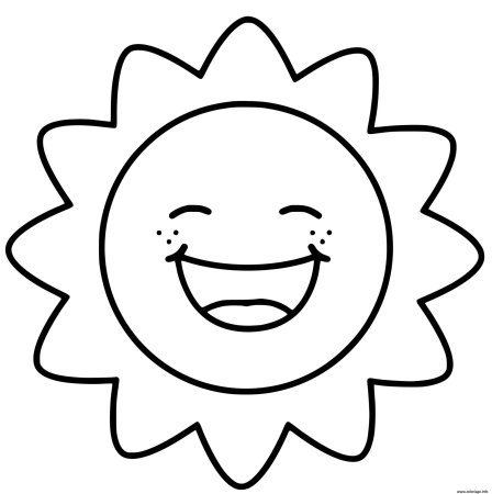 Раскраска. Солнышко