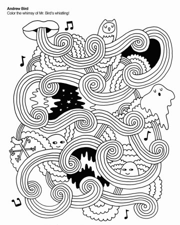 Раскраска в стиле инди