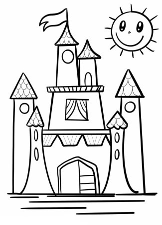 Раскраска замок
