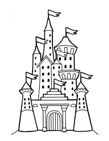 Нарисовать замок