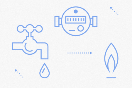 Счетчик воды пиктограмма