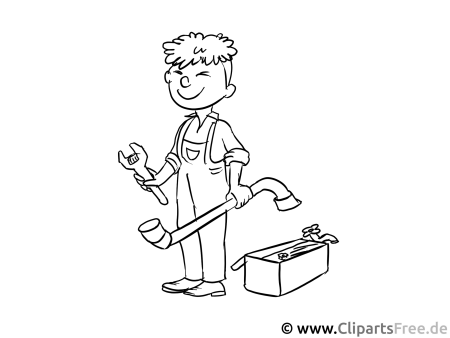 Профессия слесарь раскраска