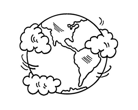 Планета земля раскраска
