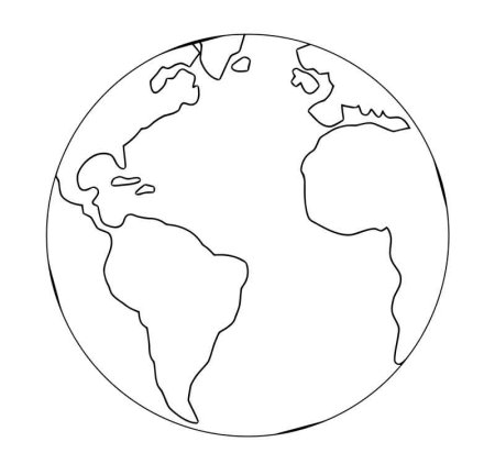 Планета земля раскраска для детей