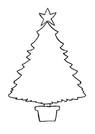 Елка раскраска